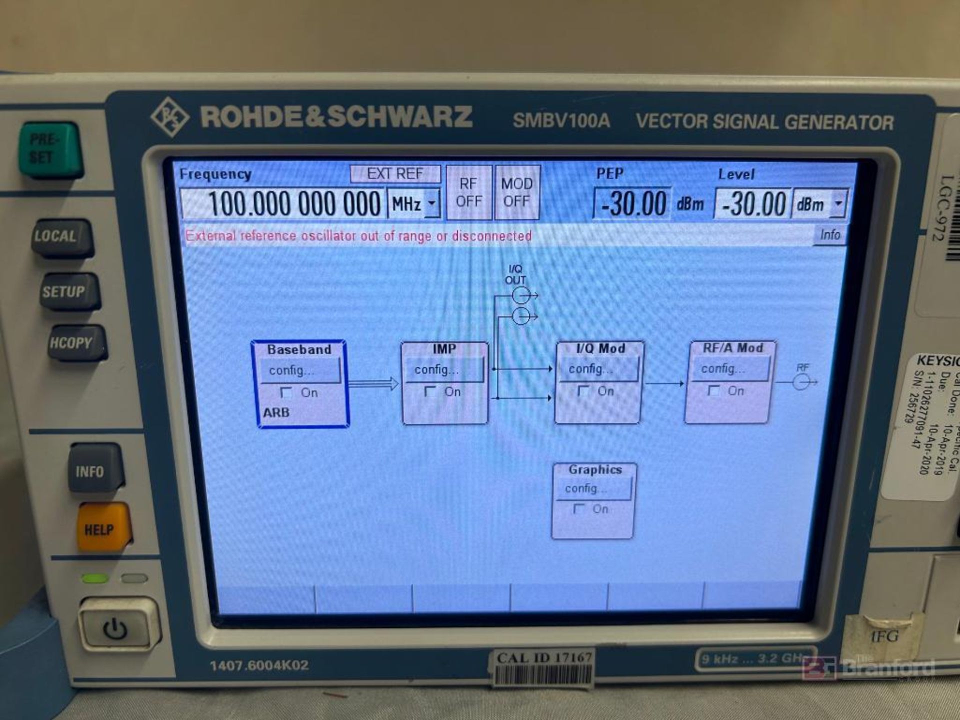 Rohde & Schwarz SMBV100A Vector Signal Generator - Image 6 of 12