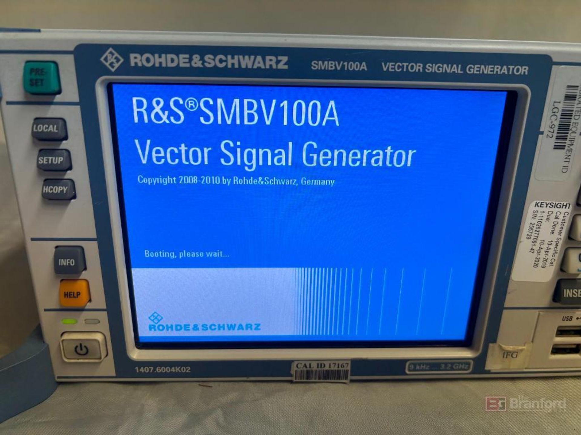 Rohde & Schwarz SMBV100A Vector Signal Generator - Image 3 of 12