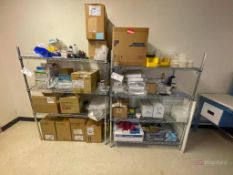 (2) Metro 3&4 Tier Stationary Racks w/ Contents