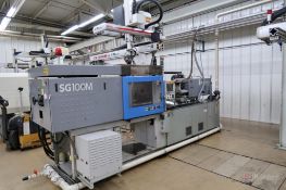 Sumitomo SG100M-S-C250 100-Ton x 2.9-Oz Injection Molding Machine w/ Robot