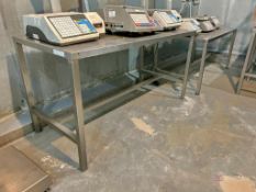 (2) Stainless Steel Tables