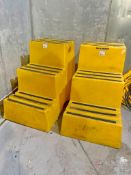 (2) Plastic Stationary Stair Cases