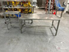 (2) Stainless Steel Tables