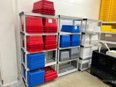 Large Lot of Plastic Bins and Lids