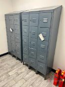 Lot (5) Metal Locker Sets