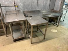 (3) Stainless Steel Tables