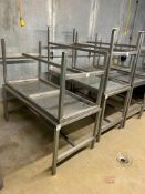 (4) Stainless Steel Tables