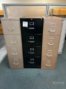 Lot (4) Metal Filing Cabinets