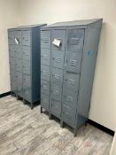 Lot (2) Metal Locker Sets