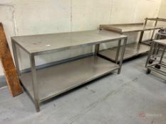 (2) Stainless Steel Tables