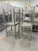 (4) Stainless Steel Tables