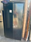 Metal Storage Cabinet with Assorted Size Rubber Work Boots