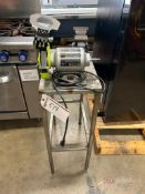 Stainless Steel Table, (1) Vice, (1) Ryobi Surface Grinder