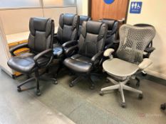 Lot (7) Adjustable Office Chairs