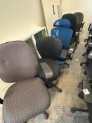 Lot (6) Adjustable Office Chairs