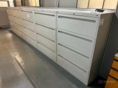 Lot (6) Tennsco Metal 4-Drawer Filing Cabinets