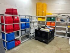 (8) Plastic Light Duty Shelves