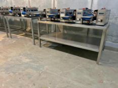 (2) Stainless Steel Tables