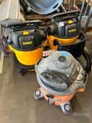 Lot (3) DeWalt Shop Vacs