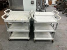 (4) Rubbermaid Carts