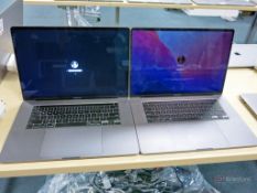 (2) Apple MacBook Pro Model A2141 Laptop Computers