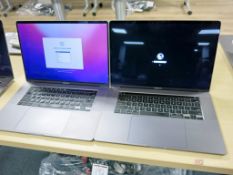 (2) Apple MacBook Pro Model A2141 Laptop Computers