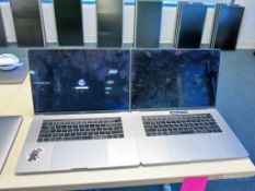 (2) Apple MacBook Pro Model A1990 Laptops