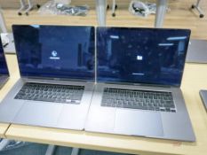 (2) Apple MacBook Pro Model A2141 Laptop Computers