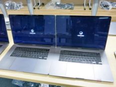 (2) Apple MacBook Pro Model A2141 Laptop Computers