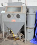 Trinco Model 36/BP 2-Hole Dry Shot Blast Cabinet with Dust Collector