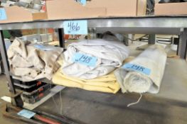 Lot-Drop Cloths and Tarps on (1) Shelf