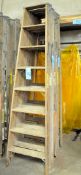 Lot-(4) Various 8' Wood Step Ladders