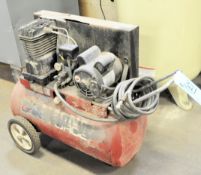 Magna Force Approximately 3-HP Horizontal Tank Mounted Portable Air Compressor, 1-PH with Air Hose