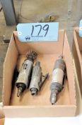 Lot-(3) Various Pneumatic Straight Die Grinders in (1) Box