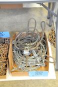 Lot-Cable Slings and Cable in (1) Box on Floor Under (1) Table