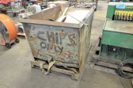 Stationary Dump Hopper with Scrap Contents