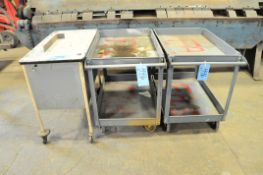 Lot-(3) Various 4-Wheel Shop Carts