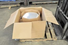 Greenheck Model GB101, 1200cfm 1/4-HP Roof Exhaust Fan in Box, Spun Aluminum on (1) Pallet