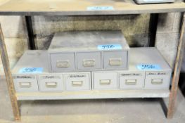 Lot-(3) 3-Drawer Parts Bin Cabinets, (Bench Not Included)