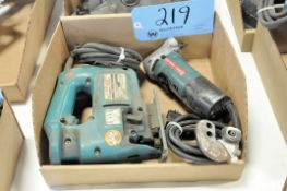Lot-(1) Bosch Electric Unishear and (1) Makita Electric Jig Saw in (1) Box