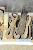 Lot-Cloth Strap Slings in (1) Box on Floor Under (1) Table