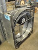 Ventfabrics Ventglas 24ga Transverse Material with Cart