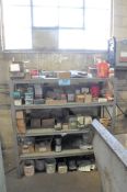 Lot-Misc. Hardware, Gripple Hangers, with (1) Shelving Unit