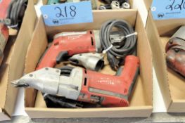 Lot-(2) Milwaukee Electric Shears in (1) Box