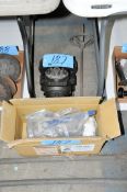 Lot-(1) Jomar 600-208 and (1) Unknown Flow Valves on Floor Under (1) Table