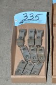Lot-Lathe Chuck Jaws in (1) Box on Floor Under (1) Table