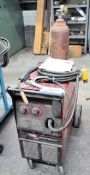 Lincoln Power Mig 255, 300-Amp Capacity Mig Welder, with Argon Tank and Leads, Portable