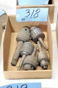 Lot-(5) Various Drill Chucks in (1) Box