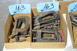 Lot-Various C-Clamps in (2) Boxes