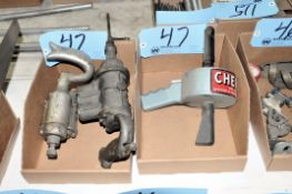 Lot-(2) Vintage Pneumatic Drills, and (1) Cherry Fastener Gun in (2) Boxes